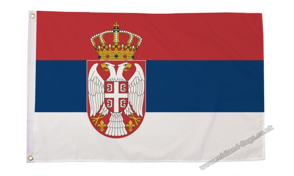 Serbia Crest Flag